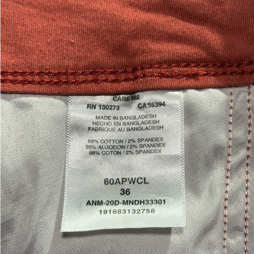 Men's Wrangler Relaxed Fit Cargo Shorts Coral Red Pink 36 - Picture 8 of 13